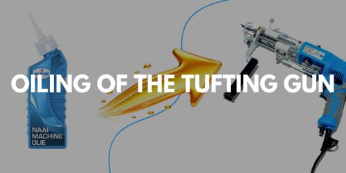 Oiling of the tufting gun